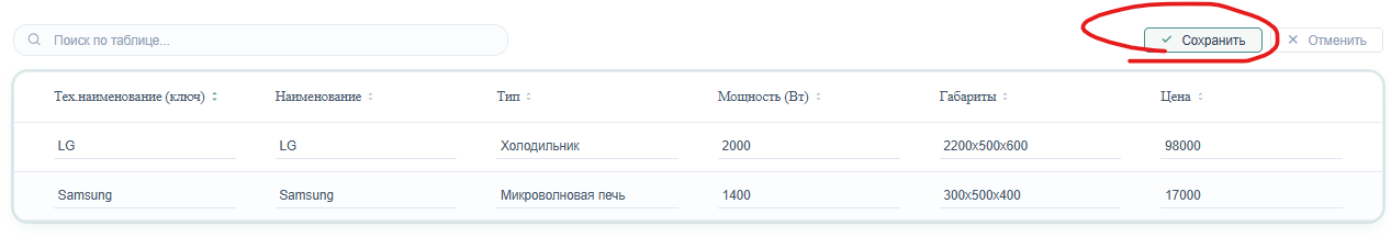 Редактировать запись